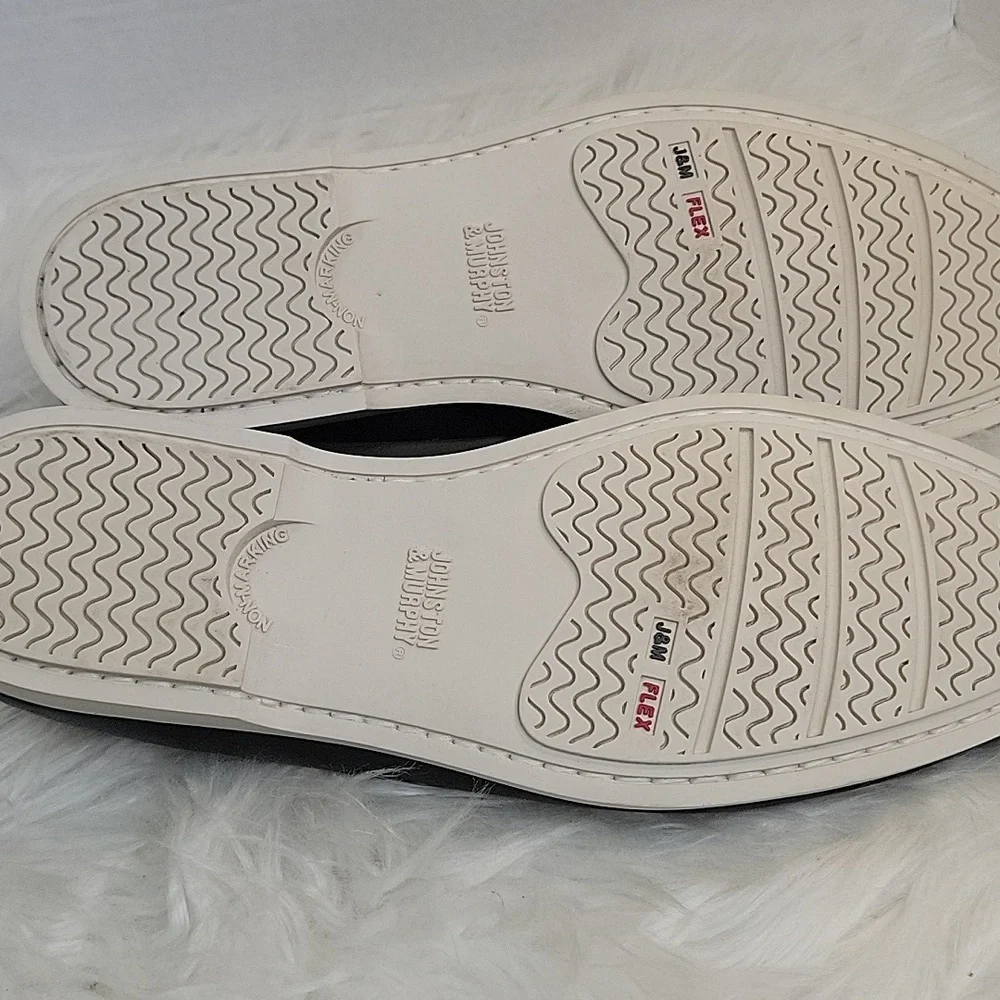 Johnston‎ & Murphy Dark Blue Leather Boat Shoes with Memory Foam Size 10.5 NWOT